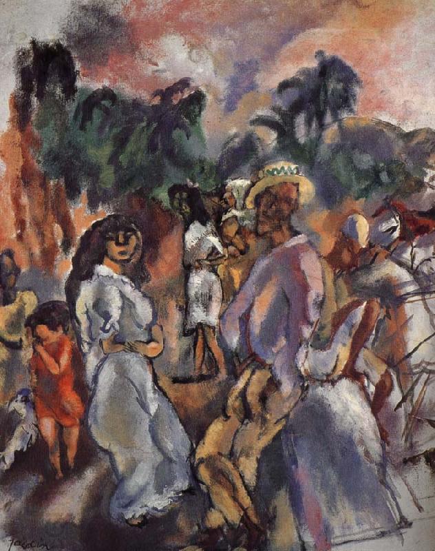 Jules Pascin Composition of picture of Cuba China oil painting art